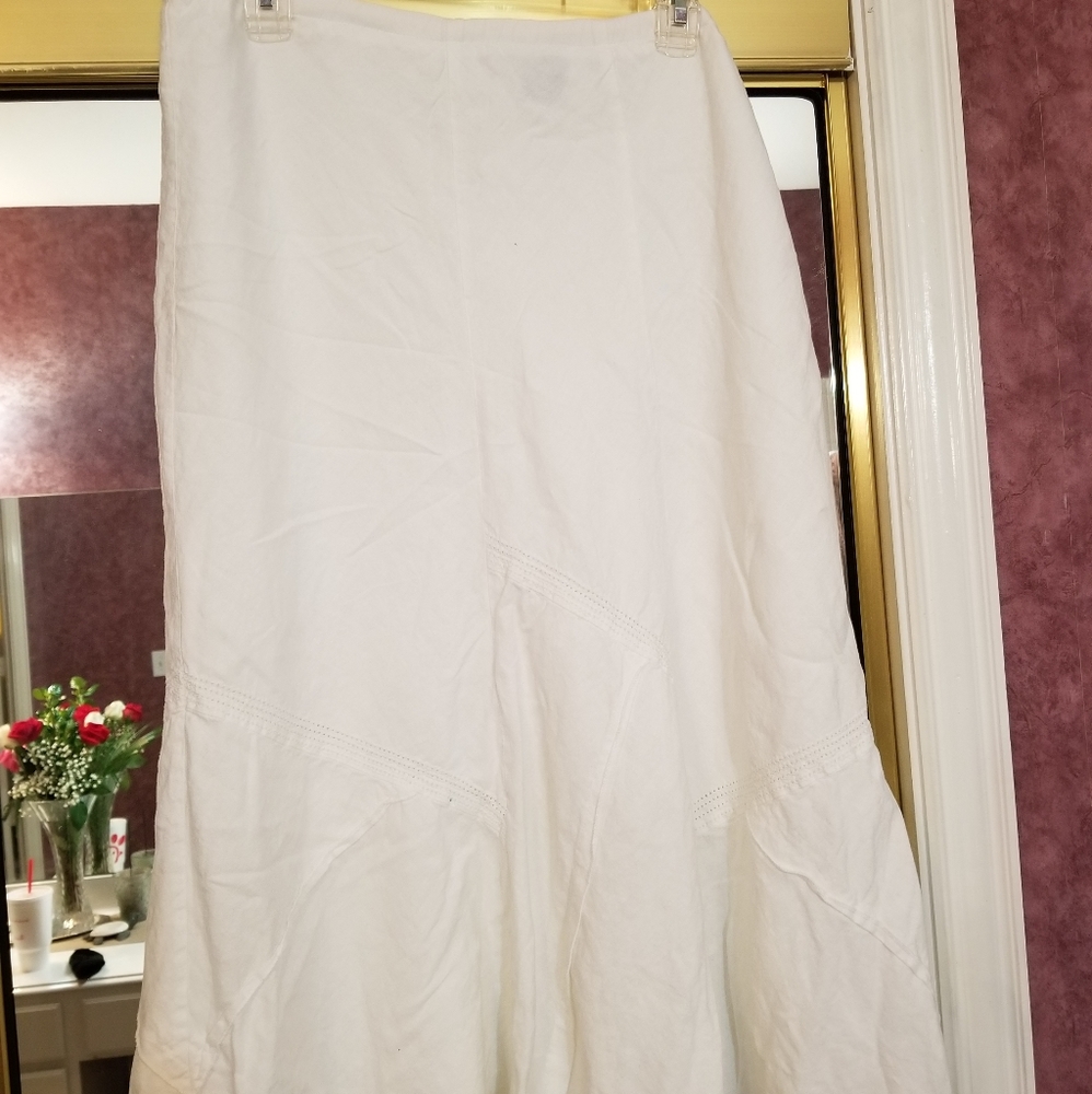 R.Q.T Womans Linen Skirt